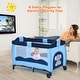 preview thumbnail 5 of 10, Costway Baby Crib Playpen Playard Pack Travel Infant Bassinet Bed