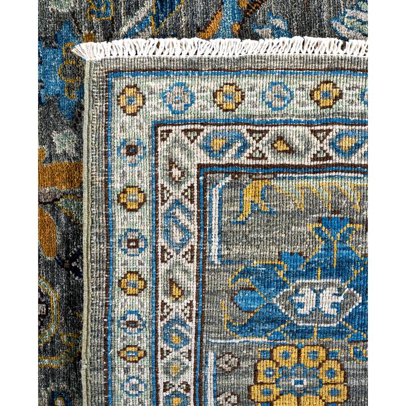 Serapi One-of-a-Kind Hand-Knotted Area Rug - Green - 7' 11" x 9' 9"