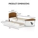 preview thumbnail 3 of 5, Furniture of America Trunite Nautical 2-Piece Twin-size Wood Captain Platform Bed with Trundle Set