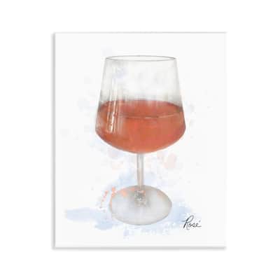 Stupell Modern Rosé in Glass Wall Plaque Art Design By Matthew Piotrowicz