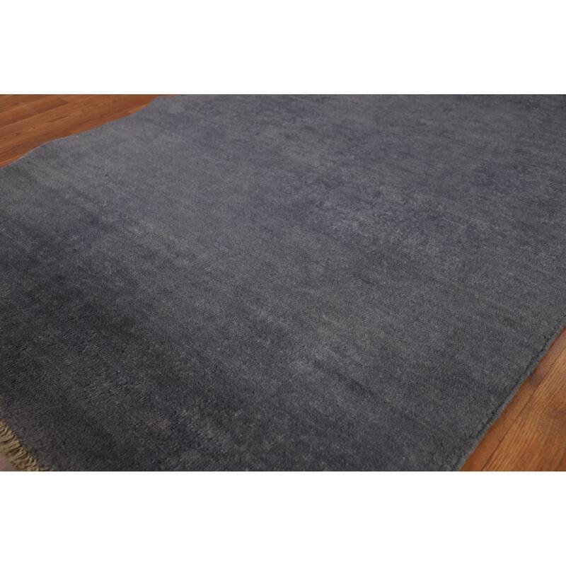 Modern Gabbeh Oriental Rug Handmade Foyer Wool Carpet - 3'5" x 4'9"