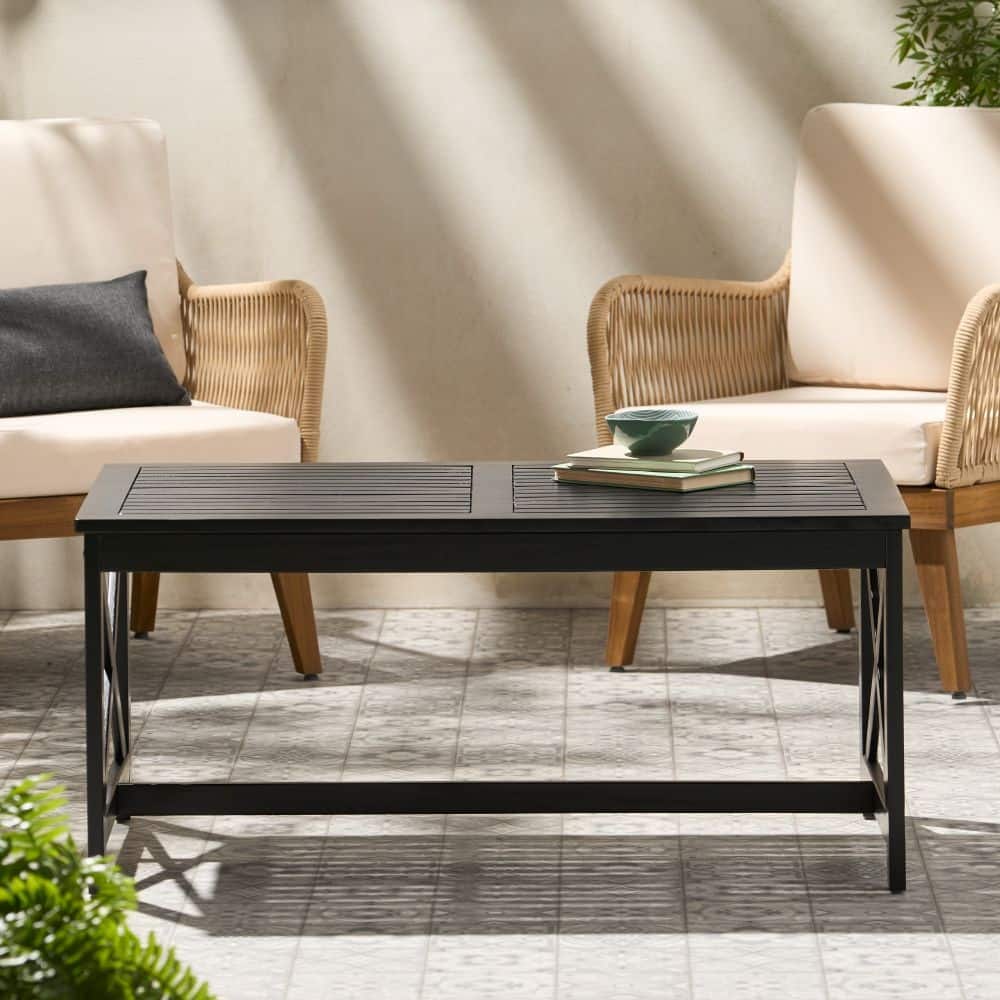 Wood Functional Outdoor Coffee Table