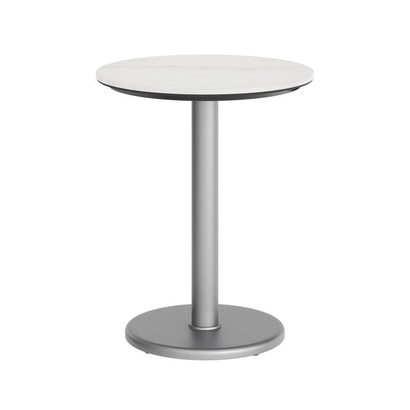 Commercial All-Weather HPL Tabletop with Round Base