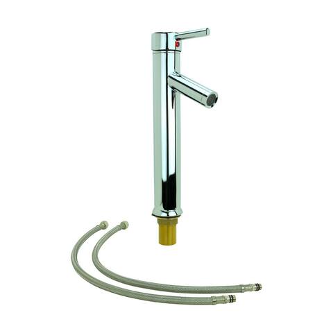 Chrome Single Hole Bathroom Sink Faucet Tall Modern 12" H Comes with Supply Lines Included Renovators Supply