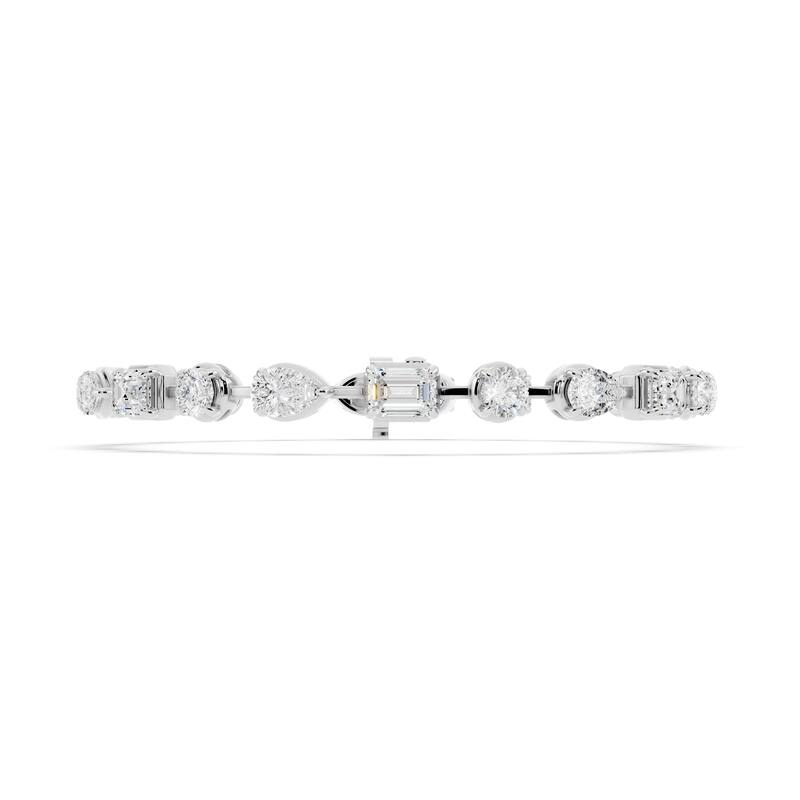 Auriya 14K Gold Lab Grown Diamond Fashion Tennis Bracelet 5 3/4 ct. tw. (E-F VS)