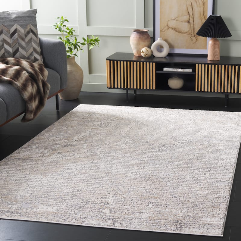 SAFAVIEH Hanna Esperia Modern Contemporary Rug - 8' x 10' - Grey/Dark Grey