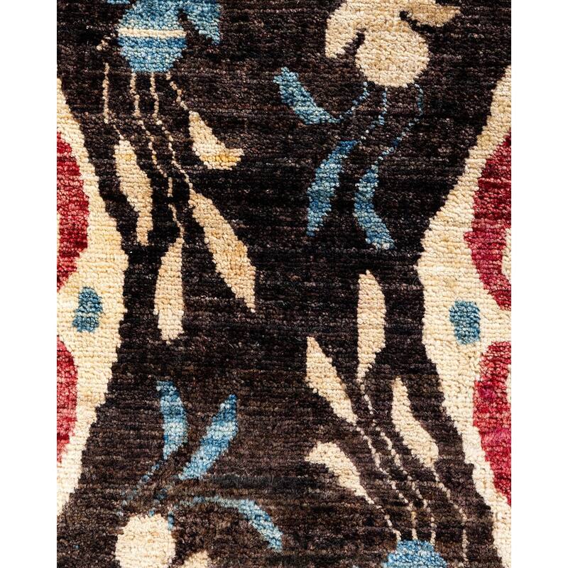 Contemporary Overdyed Wool Hand Knotted Area Rug - 6' 2" x 8' 2"