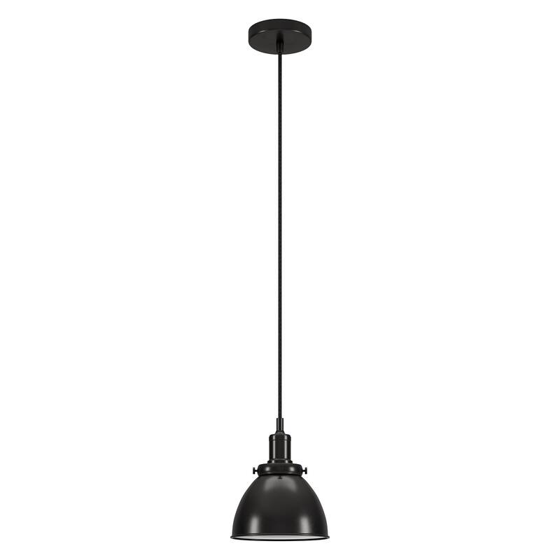 Madison 8" Wide Pendant with Metal Shade