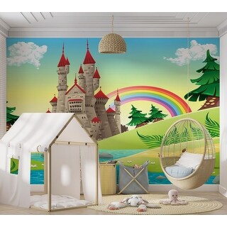 Premium Wallpaper Wall Mural - Fairytale Castle - Bed Bath & Beyond ...