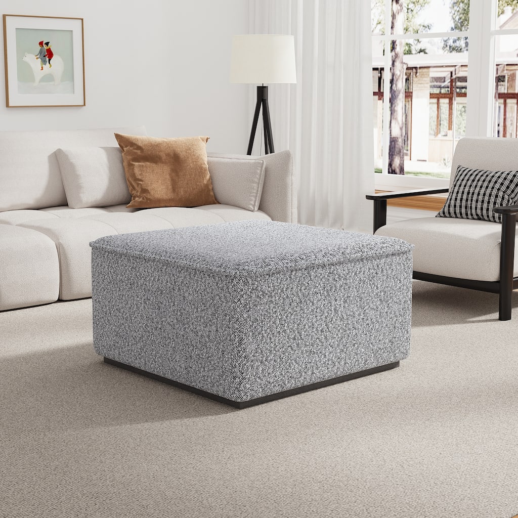 Scott Living Slate Ottoman 30"D × 30"W × 17"H