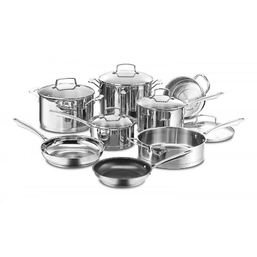 "Cuisinart 13 Pc. Professional Series Stainless Set Stainless Cookware Set"