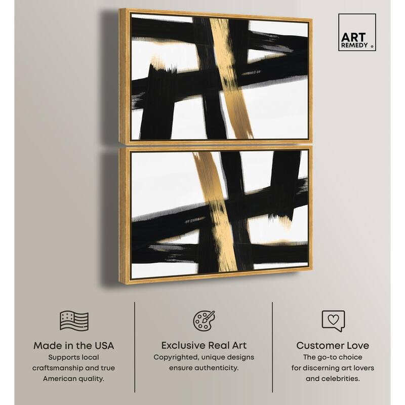 Wings of Gold Canvas by Art Remedy