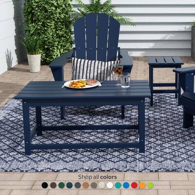 POLYTRENDS Laguna 36-inch Poly Eco-Friendly All Weather Coffee Table