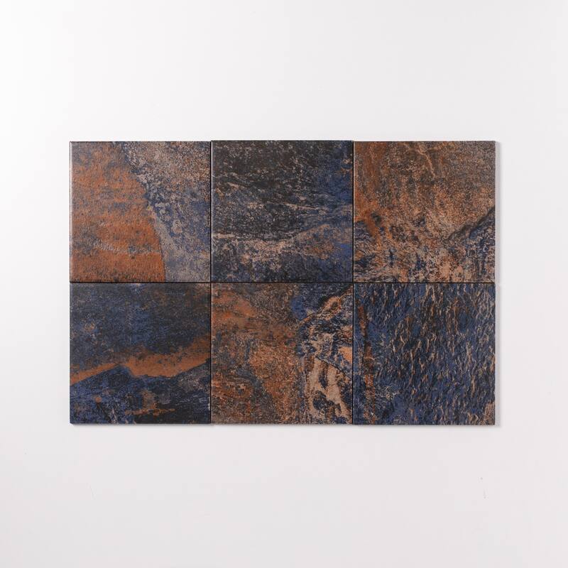 Seascape 6 in. x 6 in. Glazed Porcelain Wall Tile