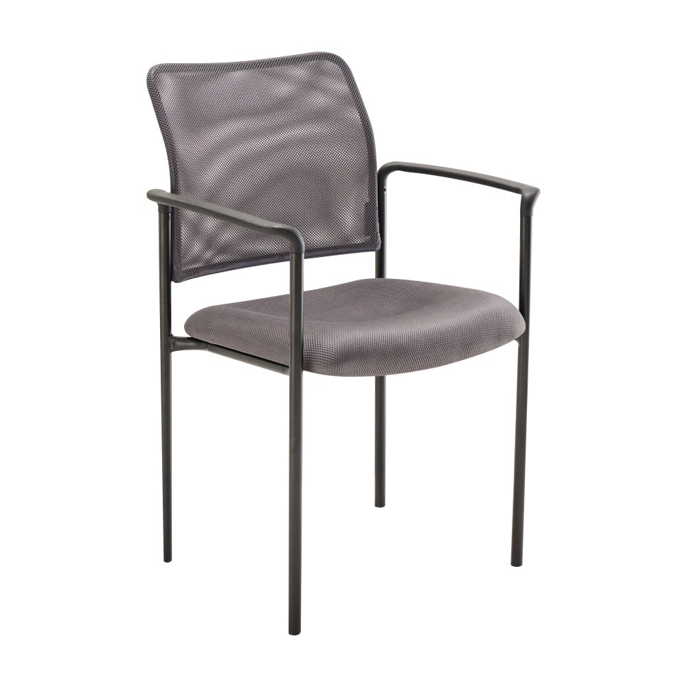 Comfort Mesh Stackable Steel Side Chair with Arms - 24"D x 23.5"W x 34.75"H
