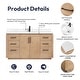 preview thumbnail 36 of 138, San Single Bath Vanity with Composite Stone Top without Mirror