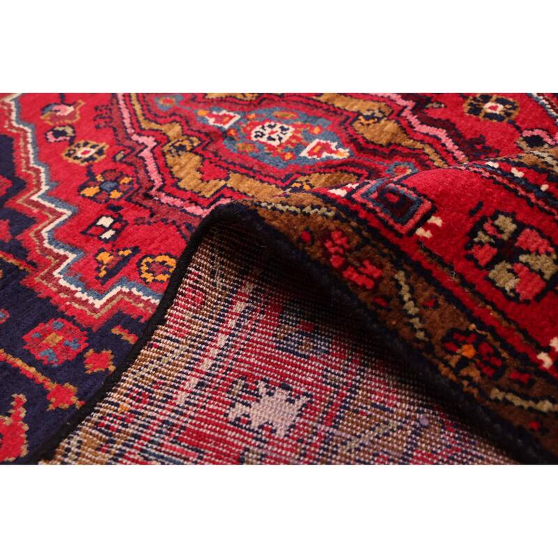 ECARPETGALLERY Hand-knotted Anatolian Dark Navy, Red Wool Rug - 4'6 x 7'4