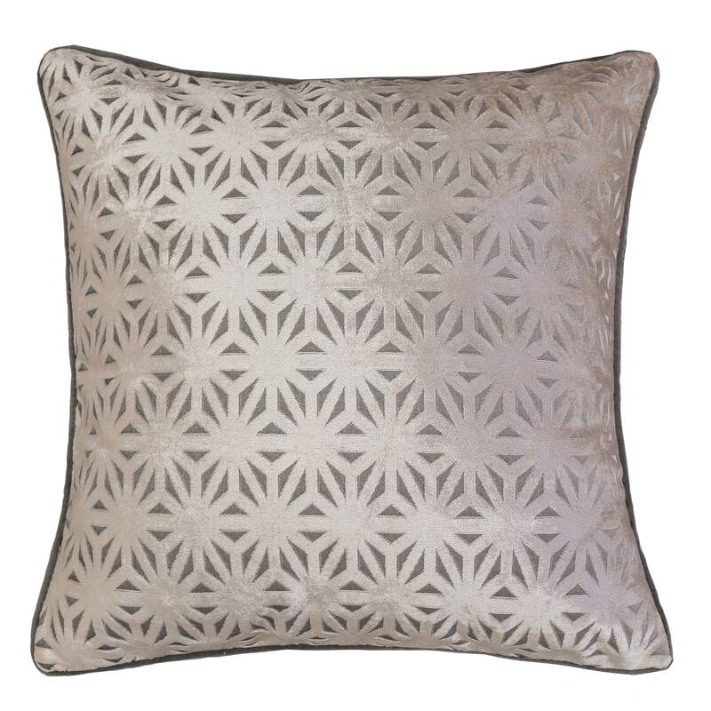 Homey Cozy Star Velvet Solid Throw Pillow Cover & Insert