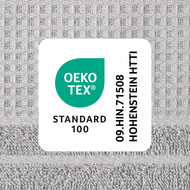 TOWN & COUNTRY BASICS 4-Piece Waffle Woven Terry Stripe Hand Towel Set, - 20"x30"