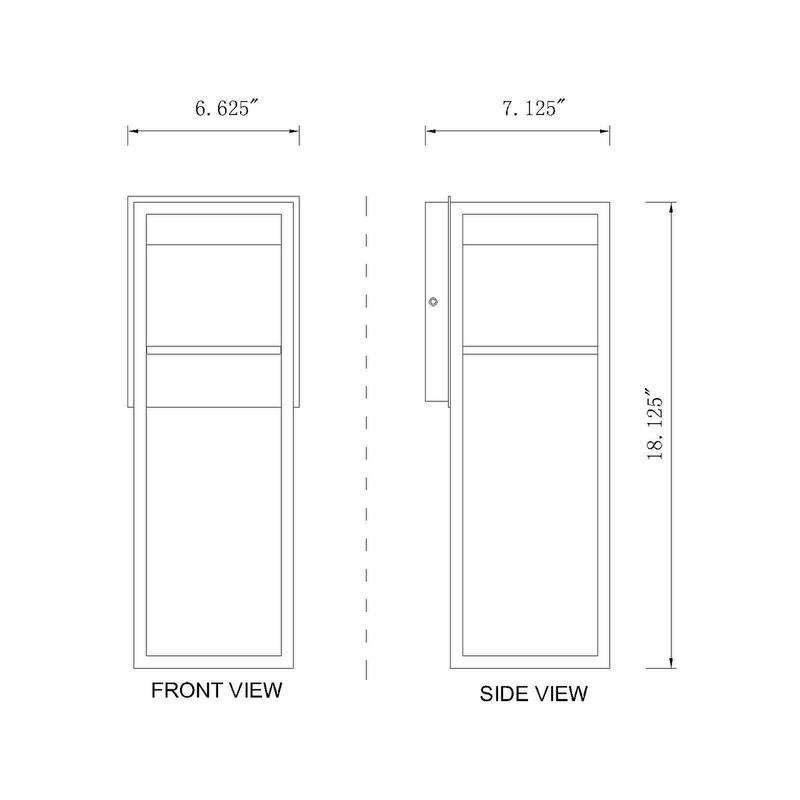 James Allan Morris 18" Tall LED Outdoor Wall Sconce