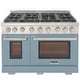 preview thumbnail 59 of 63, Professional 48 in. 6.7 cu. ft. Double Oven Natural Gas Range with 25K Power Burner, Convection Oven in Stainless Steel