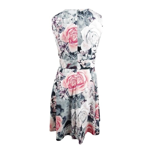 calvin klein fit and flare dress plus size