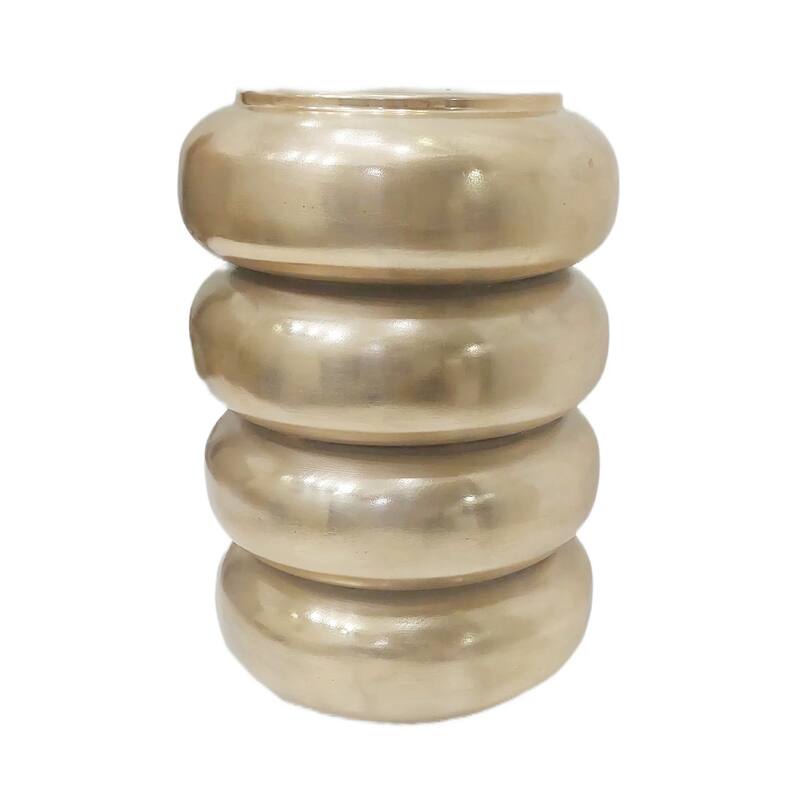 Metal Aluminum Sculptural Accent Table Savoir Trend - 20" Bronze - 14" x 14" x 20" - Metal - 14" x 14" x 20" - Bronze
