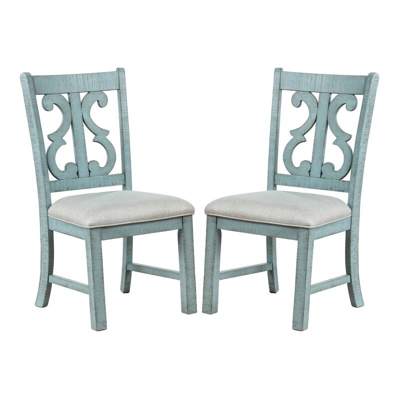 Sylmer Farmhouse Wood Dining Chairs (Set of 2) by Furniture of America
