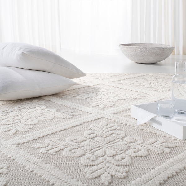 Lauren Ralph Lauren Wyatt Handmade Damask Wool Rug - Bed Bath