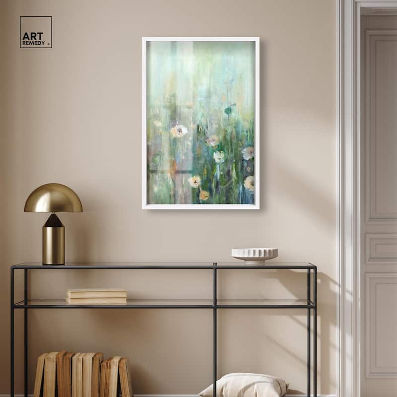 Harmony Green I Shadowbox by Art Remedy