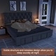 preview thumbnail 7 of 23, Velvet Platform Bed Frame with Storage Drawers