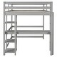 preview thumbnail 15 of 57, Comprehensive Design Full Size Loft Bed with Desk,Shelves and Ladder