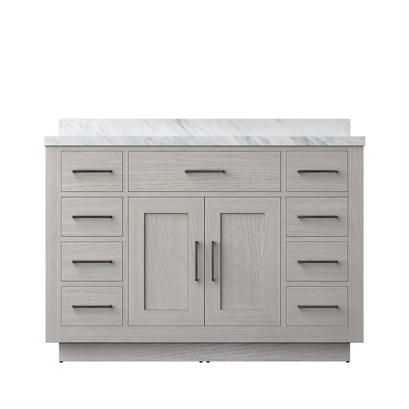 Abbey Bath Vanity with Carrara Marble Top and Sink