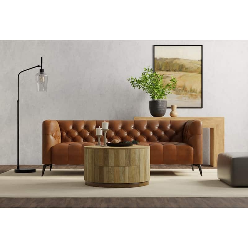 Carolina Living Christa 2-Drawer 30" Round Coffee Table