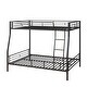 preview thumbnail 9 of 9, Heavy Duty Full Over Queen Bunk Bed, Noise-Free Metal Frame, No Box Spring Needed for Adults.