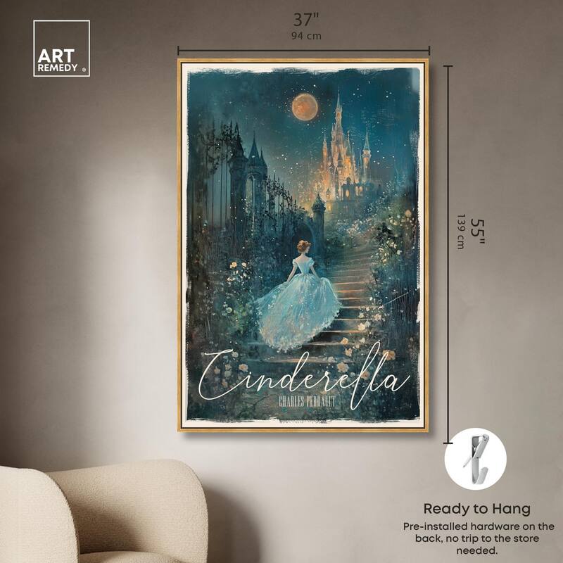 Classic Cinderella Canvas by Art Remedy