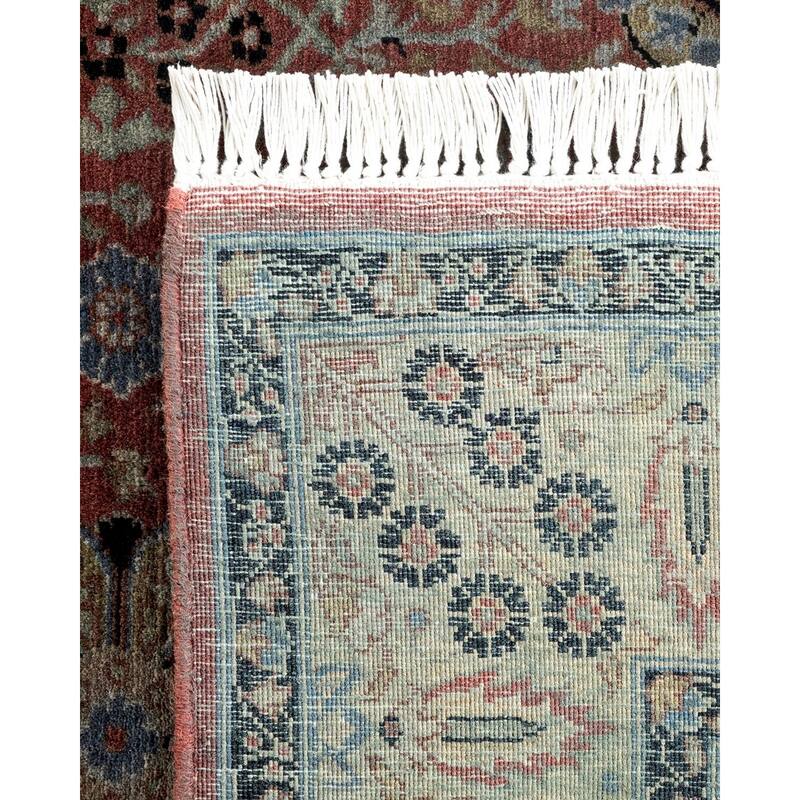 Overton Hand Knotted Wool Vintage Inspired Modern Contemporary Overdyed Red Area Rug - 3' 2" x 4' 10"