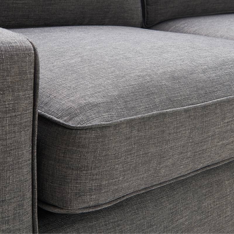 Serta Palisades Upholstered 61" Sofas for Living Room Modern Design Couch, Straight Arms, Tool-Free Assembly