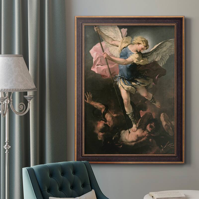 St. Michael Premium Framed Canvas- Ready to Hang