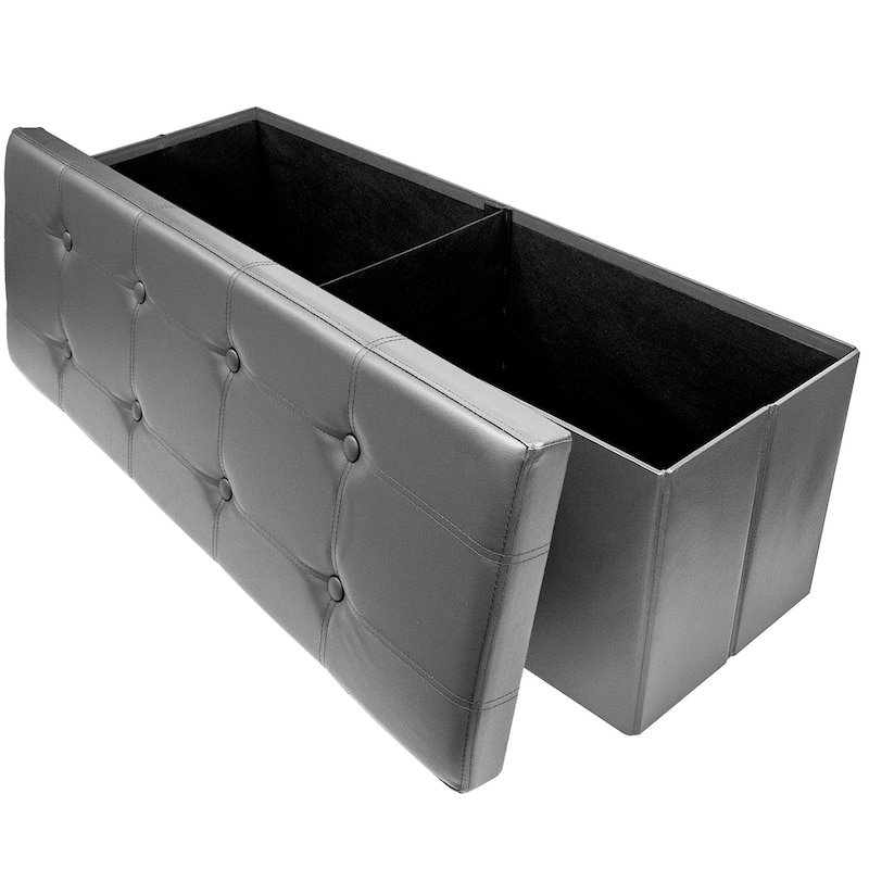 Sorbus Faux Leather Storage Bench (Large)