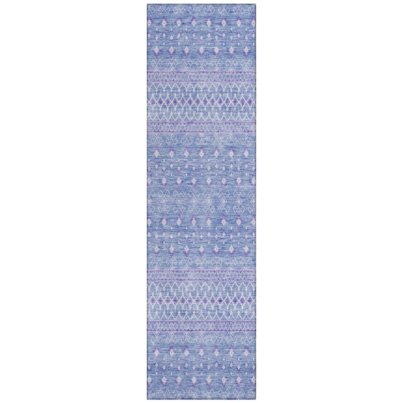 Machine Washable Indoor/ Outdoor Chantille Morrocan Boho Rug