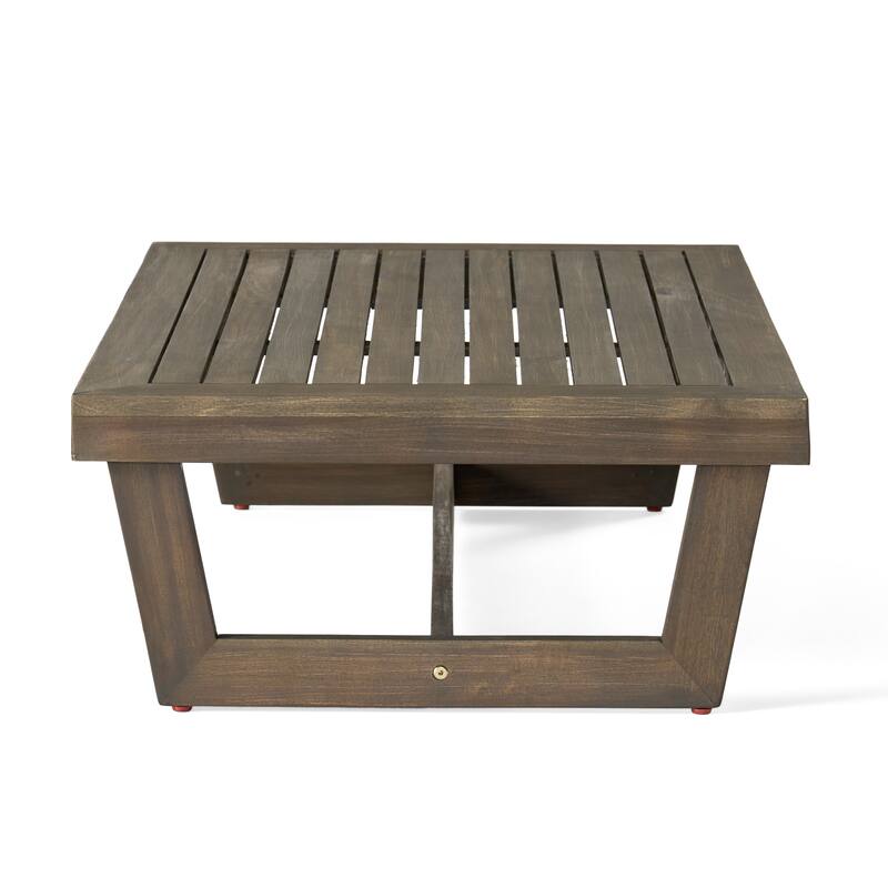 Christopher Knight Home - Sherwood Acacia Outdoor Patio Sofa with Coffee Table Set