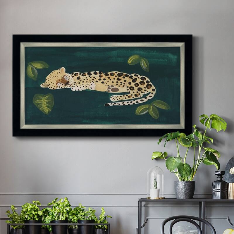 Lethargic Leopard II Premium Framed Canvas- Ready to Hang