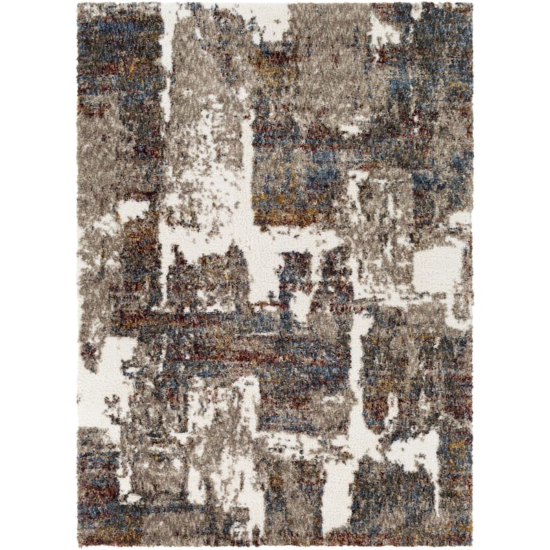 Artistic Weavers Alfie Abstract Colorblock Modern Shag Area Rug