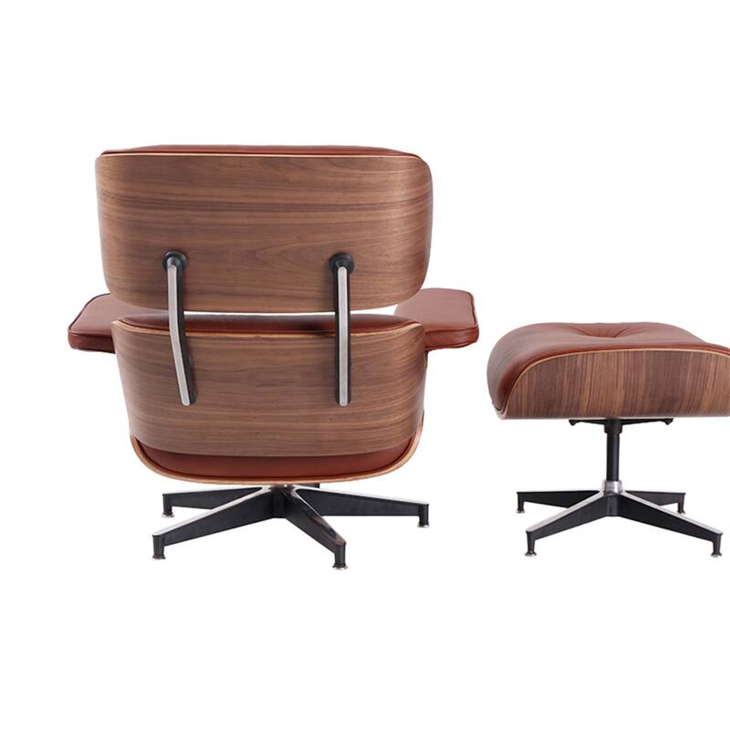 Mid Century Modern Leather Lounge Chair Armchair Recliner