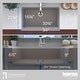 preview thumbnail 57 of 66, Karran Retrofit Farmhouse Quartz Single Bowl Kitchen Sink Kit