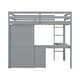 preview thumbnail 21 of 20, Modern Full Size Loft Bed with Built-in Desk，Storage Shelves and Drawers for Bedroom