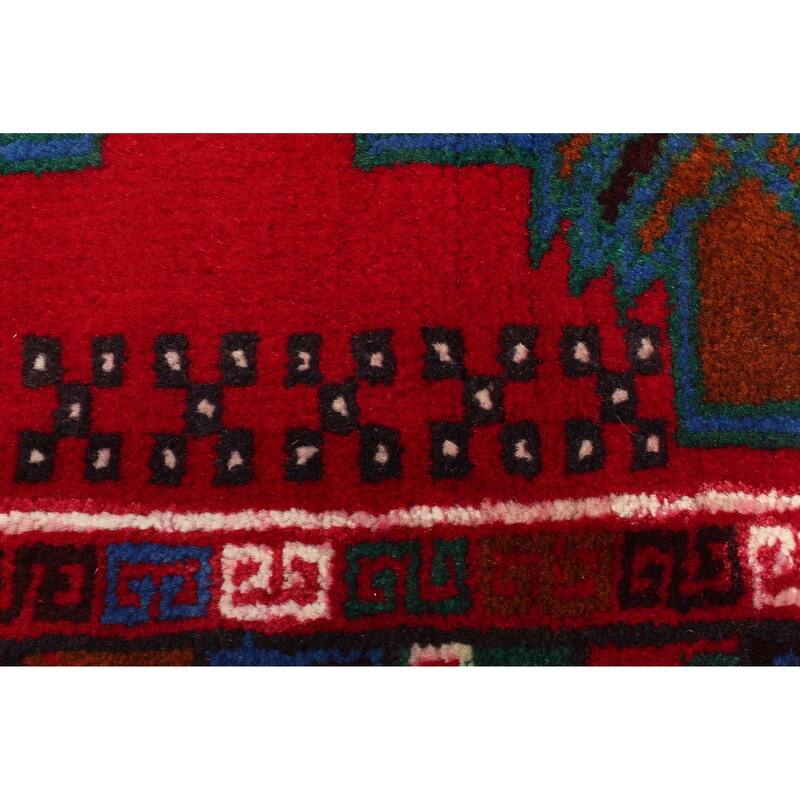 ECARPETGALLERY Hand-knotted Teimani Red Wool Rug - 2'9 x 4'7