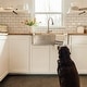 preview thumbnail 7 of 10, Lange Crafted Stainless Steel 32" Single Bowl Farmhouse Apron Front Undermount Kitchen Sink