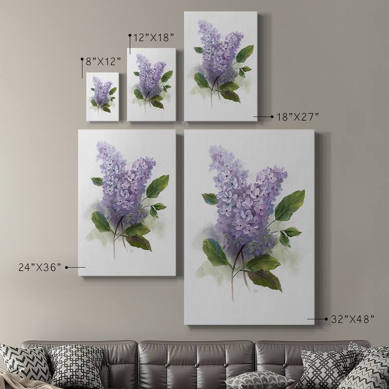 Lilac Romance II Premium Gallery Wrapped Canvas - Ready to Hang